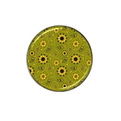 Floral Pattern Paisley Style  Hat Clip Ball Marker (4 Pack) by Eskimos