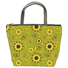 Floral Pattern Paisley Style  Bucket Bag by Eskimos