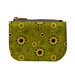 Floral Pattern Paisley Style  Mini Coin Purse by Eskimos