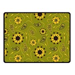 Floral pattern paisley style  Fleece Blanket (Small) 50 x40  Blanket Front