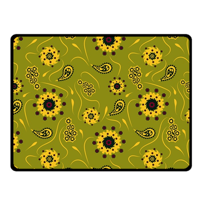 Floral pattern paisley style  Fleece Blanket (Small)