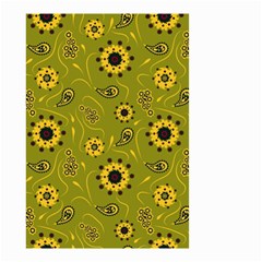 Floral Pattern Paisley Style  Small Garden Flag (two Sides) by Eskimos