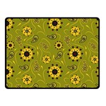 Floral pattern paisley style  Double Sided Fleece Blanket (Small)  45 x34  Blanket Front