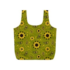 Floral Pattern Paisley Style  Full Print Recycle Bag (s) by Eskimos