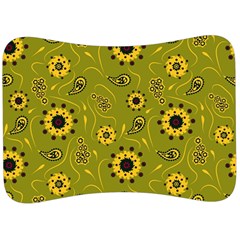 Floral Pattern Paisley Style  Velour Seat Head Rest Cushion by Eskimos