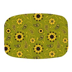 Floral Pattern Paisley Style  Mini Square Pill Box by Eskimos