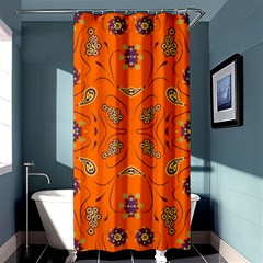 Floral Pattern Paisley Style  Shower Curtain 36  X 72  (stall)  by Eskimos