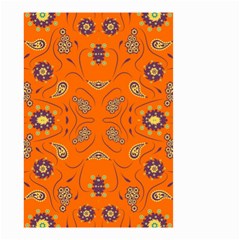 Floral Pattern Paisley Style  Small Garden Flag (two Sides) by Eskimos