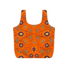 Floral Pattern Paisley Style  Full Print Recycle Bag (s) by Eskimos