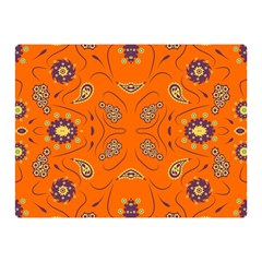 Floral Pattern Paisley Style  Double Sided Flano Blanket (mini)  by Eskimos