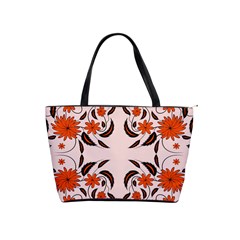 Floral Folk Damask Pattern  Classic Shoulder Handbag by Eskimos