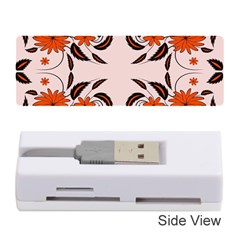 Floral Folk Damask Pattern  Memory Card Reader (stick) by Eskimos