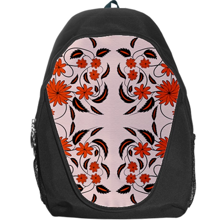 Floral folk damask pattern  Backpack Bag