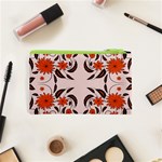 Floral folk damask pattern  Cosmetic Bag (XS) Back