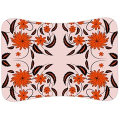 Floral Folk Damask Pattern  Velour Seat Head Rest Cushion by Eskimos