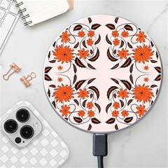 Floral Folk Damask Pattern  Wireless Charger by Eskimos