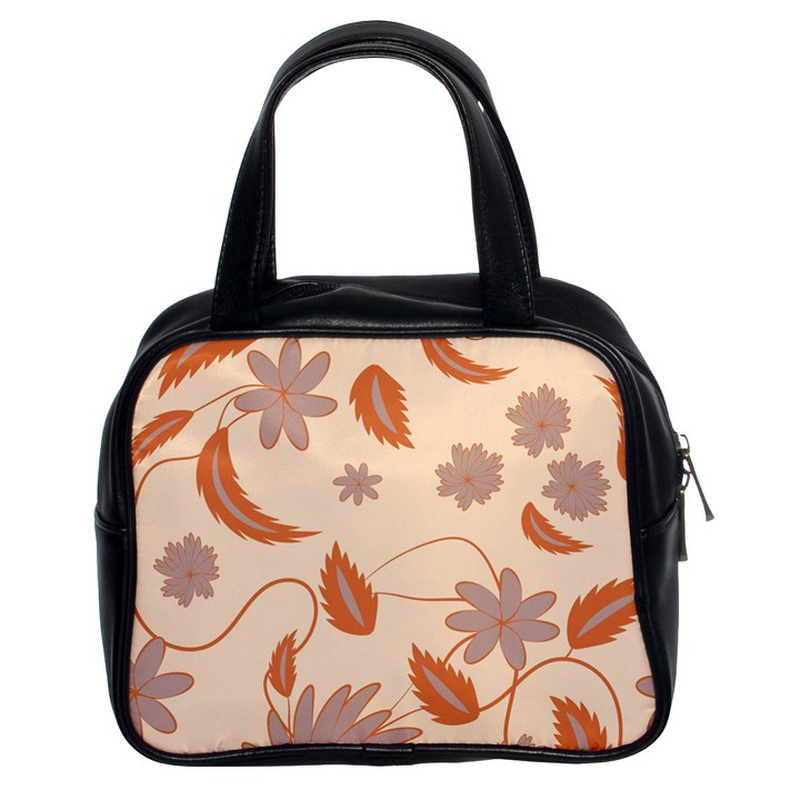 Folk flowers print Floral pattern Ethnic art Classic Handbag (Two Sides)