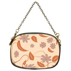 Folk Flowers Print Floral Pattern Ethnic Art Chain Purse (two Sides)