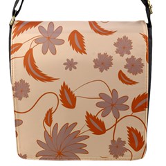 Folk flowers print Floral pattern Ethnic art Flap Closure Messenger Bag (S)