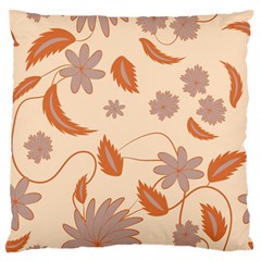 Folk flowers print Floral pattern Ethnic art Standard Flano Cushion Case (Two Sides)