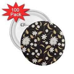 Folk Flowers Print Floral Pattern Ethnic Art 2 25  Buttons (100 Pack)  by Eskimos