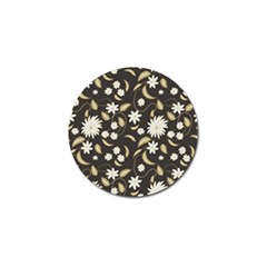 Folk Flowers Print Floral Pattern Ethnic Art Golf Ball Marker (4 Pack) by Eskimos