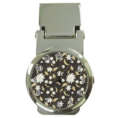 Folk Flowers Print Floral Pattern Ethnic Art Money Clip Watches by Eskimos