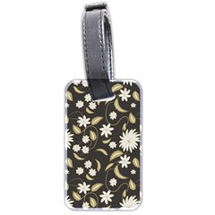 Folk Flowers Print Floral Pattern Ethnic Art Luggage Tag (two Sides) by Eskimos