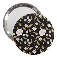 Folk Flowers Print Floral Pattern Ethnic Art 3  Handbag Mirrors by Eskimos