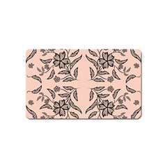 Floral Folk Damask Pattern  Magnet (name Card) by Eskimos