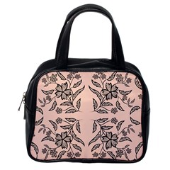 Floral Folk Damask Pattern  Classic Handbag (one Side) by Eskimos