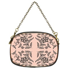 Floral Folk Damask Pattern  Chain Purse (two Sides) by Eskimos