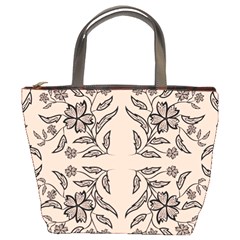 Floral Folk Damask Pattern  Bucket Bag by Eskimos