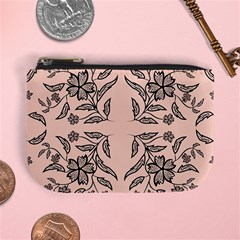 Floral folk damask pattern  Mini Coin Purse