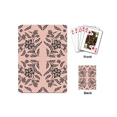 Floral Folk Damask Pattern  Playing Cards Single Design (mini) by Eskimos