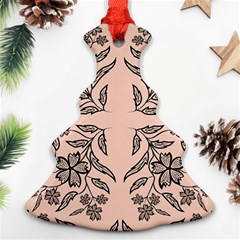 Floral Folk Damask Pattern  Ornament (christmas Tree)  by Eskimos