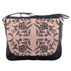 Floral Folk Damask Pattern  Messenger Bag by Eskimos