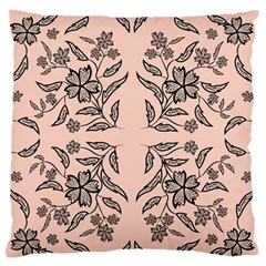 Floral Folk Damask Pattern  Standard Flano Cushion Case (one Side) by Eskimos