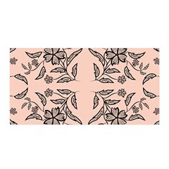 Floral folk damask pattern  Satin Wrap