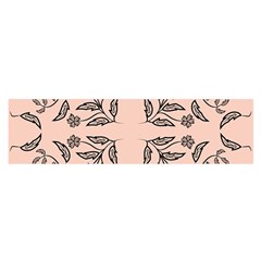 Floral folk damask pattern  Satin Scarf (Oblong)