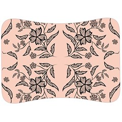 Floral Folk Damask Pattern  Velour Seat Head Rest Cushion by Eskimos