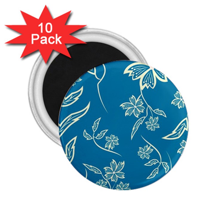 Folk flowers print Floral pattern Ethnic art 2.25  Magnets (10 pack) 