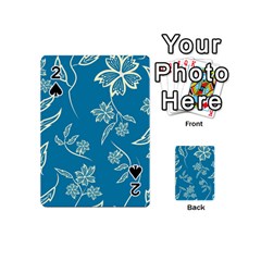 Folk Flowers Print Floral Pattern Ethnic Art Playing Cards 54 Designs (mini) by Eskimos