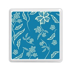 Folk Flowers Print Floral Pattern Ethnic Art Memory Card Reader (square) by Eskimos