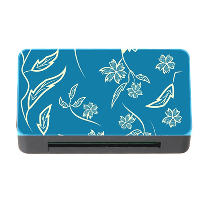 Folk flowers print Floral pattern Ethnic art Memory Card Reader with CF