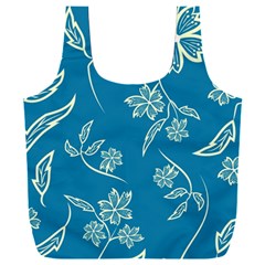 Folk Flowers Print Floral Pattern Ethnic Art Full Print Recycle Bag (xxl) by Eskimos