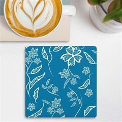 Folk Flowers Print Floral Pattern Ethnic Art Uv Print Square Tile Coaster  by Eskimos