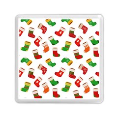 New Year s Multicolored Socks Memory Card Reader (square) by SychEva