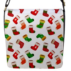 New Year s Multicolored Socks Flap Closure Messenger Bag (s) by SychEva