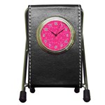 Circle Pen Holder Desk Clock Front